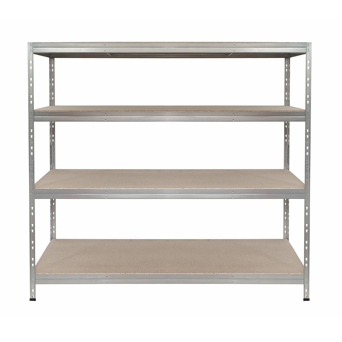 Nagy teherbírású polc RIVET 180X180x60cm 4db HDF polclappal, horganyzott