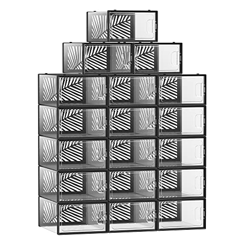 Cipőtároló doboz, 18 db, egymásra rakható, 14,3x23,2x33,5 cm, 44-es méretig