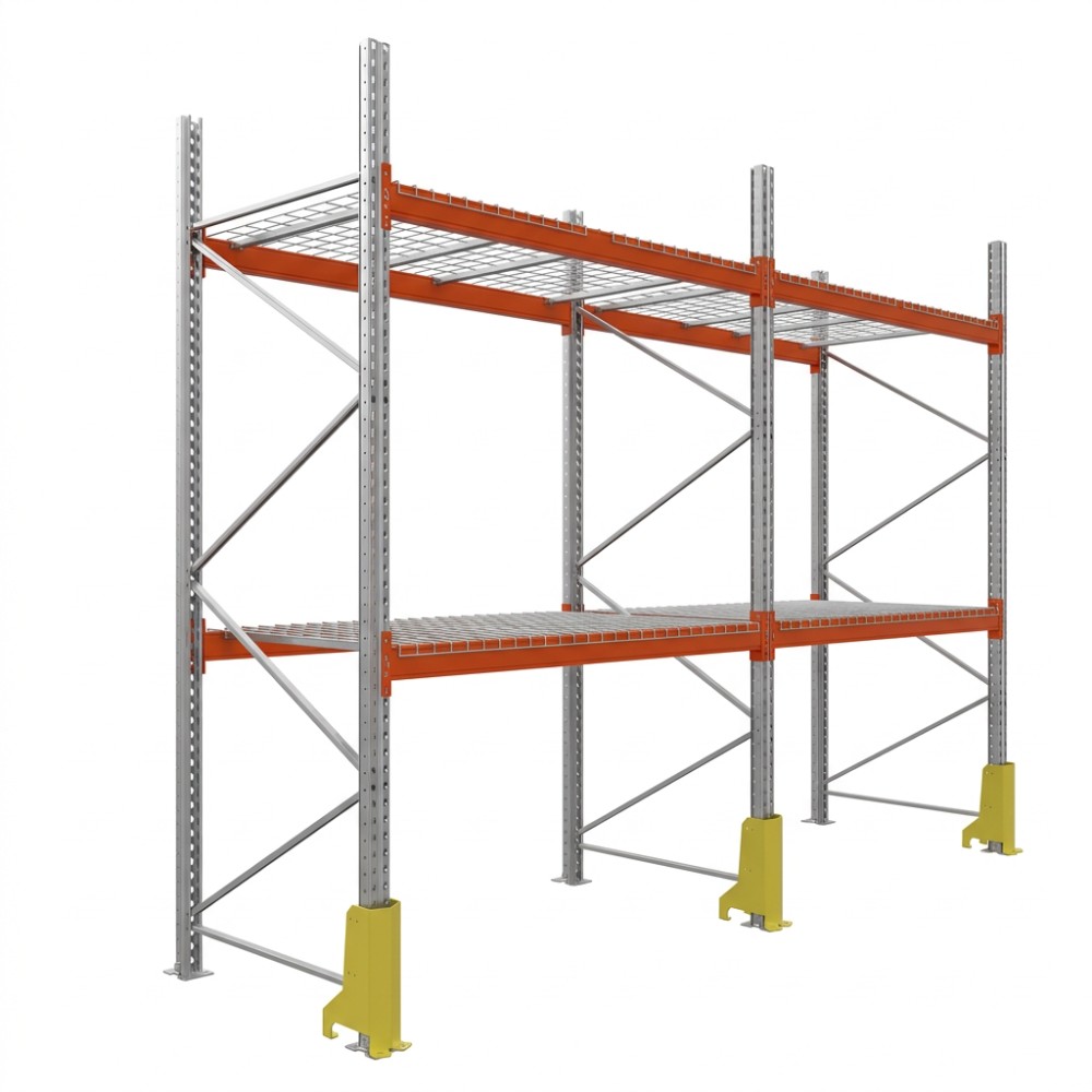 Palettenregale - Grundregal - 400 - 270 - 110 - 2 - 1000 - 2 - wire mesh - protector