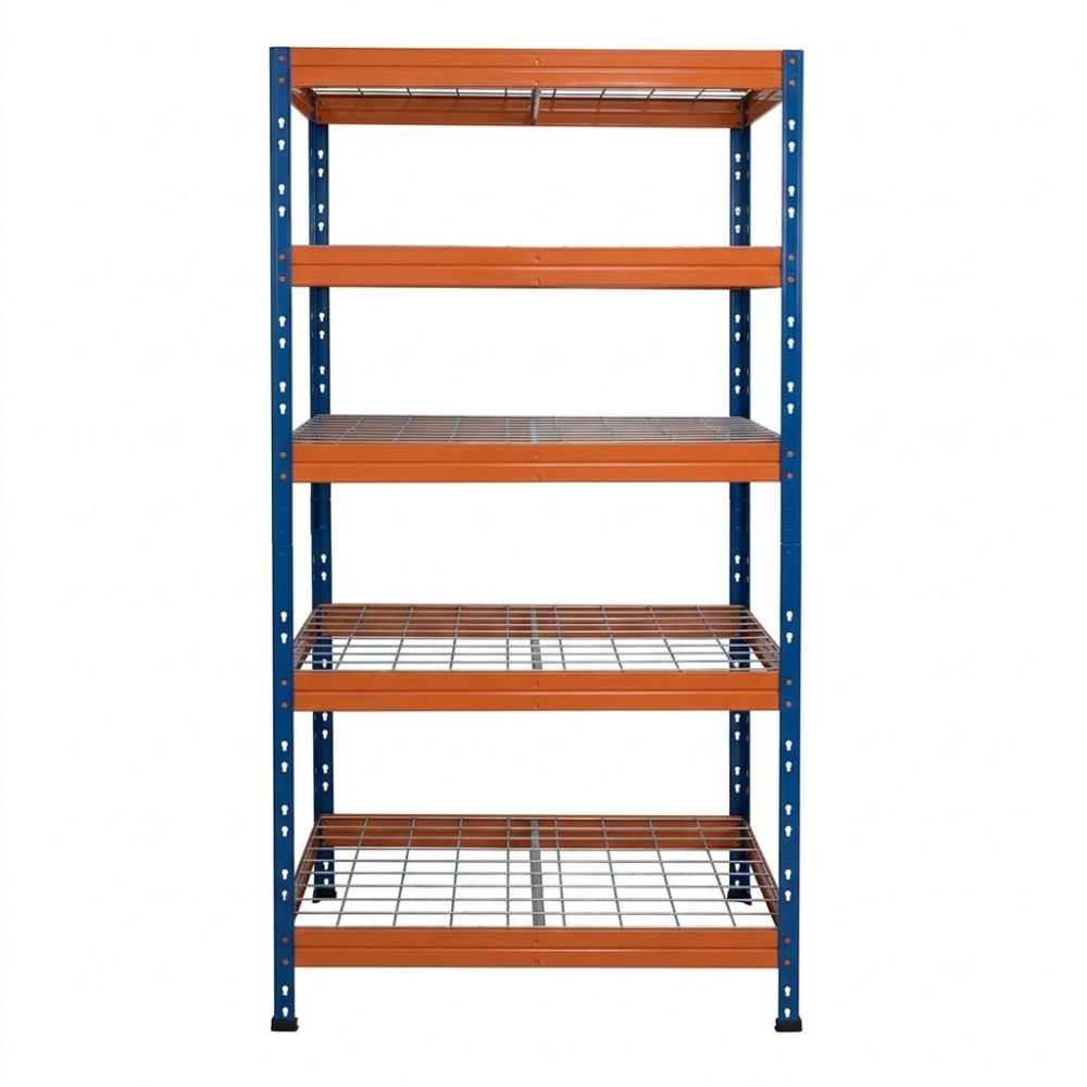Fém polcok RIVET PRO 252x90x60 acélrács 5 szint horganyzott