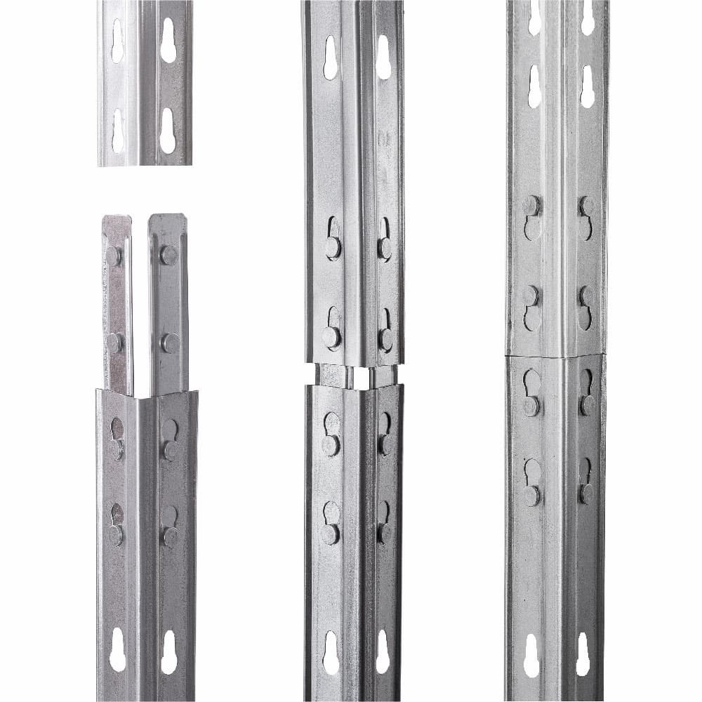 Fém polcok RIVET PRO 252x150x60 acélrács 7 szint horganyzott