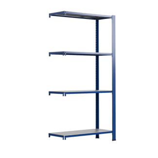 Kiegészítő modul fém csavarmentes polcrendszerhez, T-profilos, 250X120cm