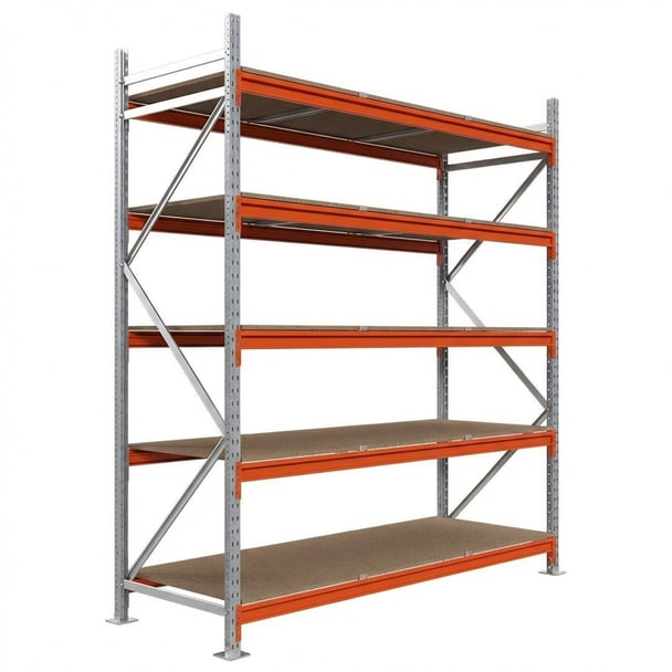 Nagy fesztávú polc HDF polclapokkal LONGSPAN 250x150x100-5-DTD