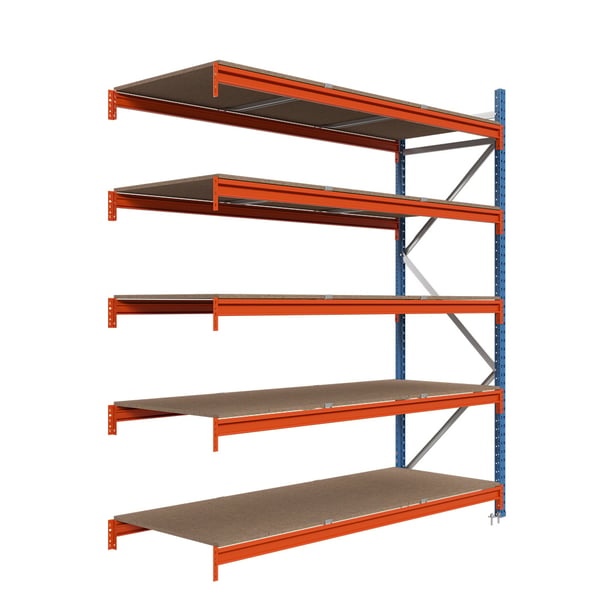 Nagy fesztávú polc HDF polclapokkal kiegészítő modul LONGSPAN 300x150x100-5-DTD
