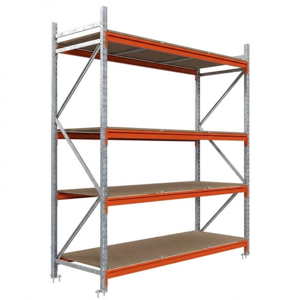 Nagy fesztávú polc HDF polclapokkal LONGSPAN 250x240x60-4-DTD