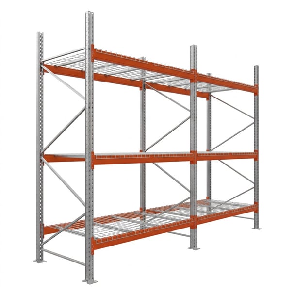 Palettenregale - Grundregal - 600 - 270 - 110 - 3 - 500 - 2 - Wire mesh