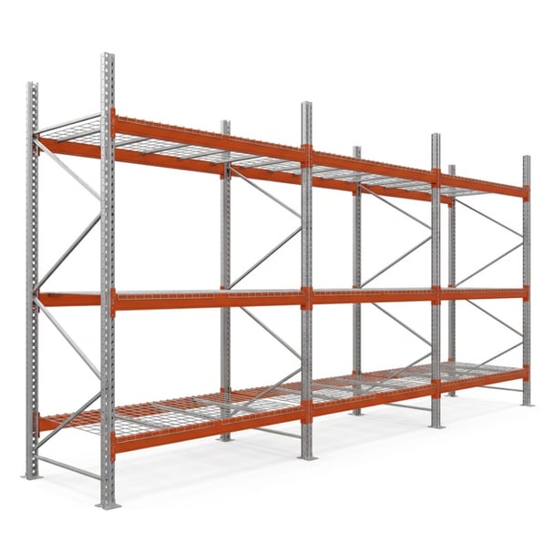 Palettenregale - Grundregal - 600 - 185 - 110 - 3 - 500 - 3 - Wire mesh