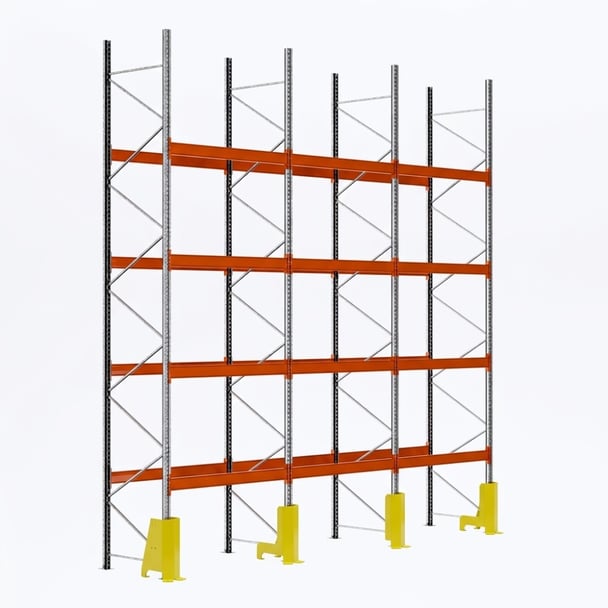 Palettenregale - Grundregal - 600 - 270 - 110 - 4 - 500 - 3 - protector