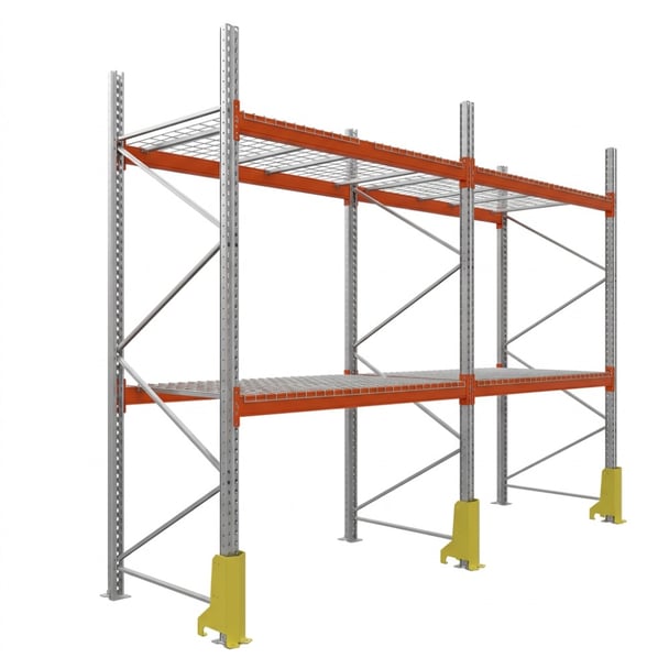 Palettenregale - Grundregal - 400 - 270 - 110 - 2 - 1000 - 2 - wire mesh - protector