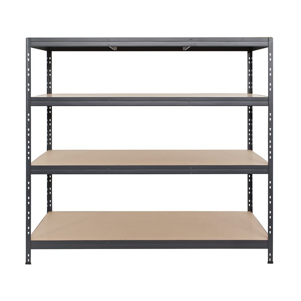 Fém polcok RIVET PRO 180x180x45 DTD forgácslap 5 szint antracitszürke