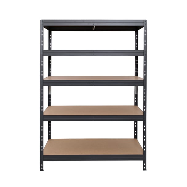 Fém polcok RIVET PRO 252x120x45 DTD forgácslap 6 szint antracitszürke