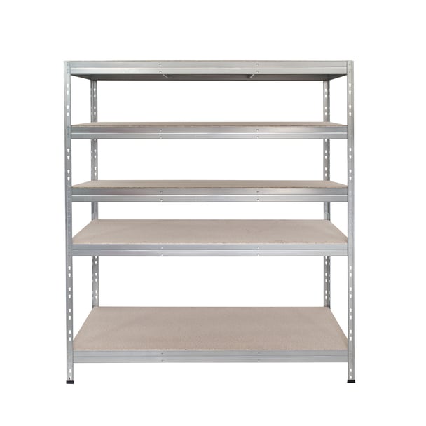 Fém polcok RIVET PRO 252x180x60 DTD forgácslap 5 szint horganyzott