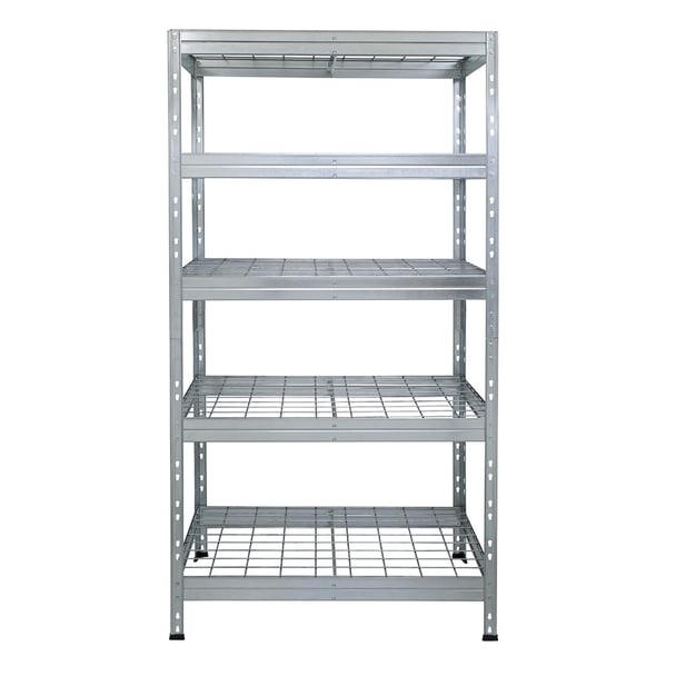 Fém polcok RIVET PRO 252x90x60 acélrács 5 szint horganyzott