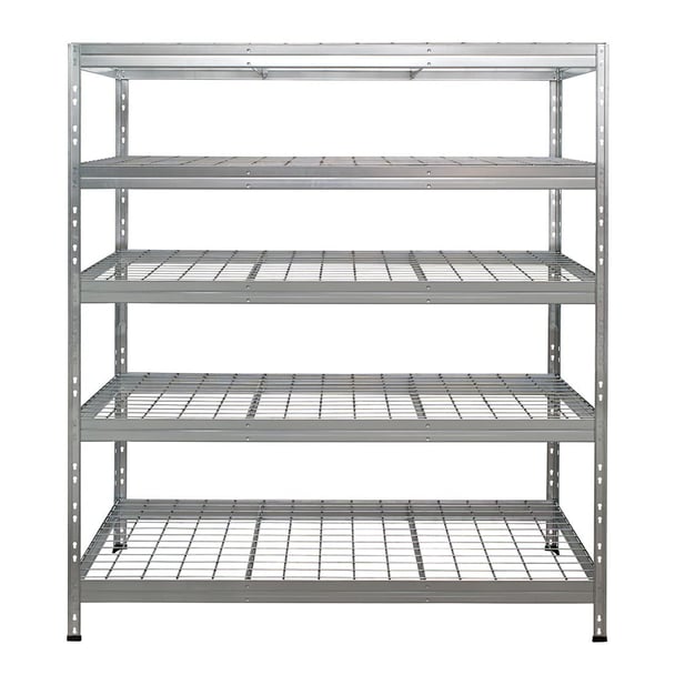 Fém polcok RIVET PRO 252x150x60 acélrács 7 szint horganyzott