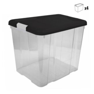 Tároló doboz fedővel 35L – 4db