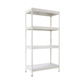 Nagy teherbírású fém polc RivetGreen M 180x90x40cm, HDF polclapokkal