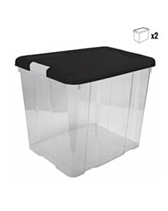 Tároló doboz fedővel 35L – 2db